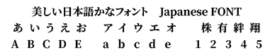Noto Serif Japanese Bold
